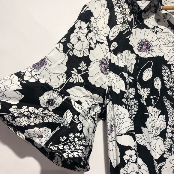 Anthropologie Black and White Floral Maxi Dress - Picture 5 of 9